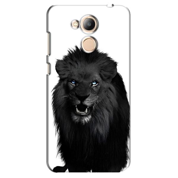 Чехлы с картинками животных Huawei Honor 6c Pro – Черный ЛЕВ