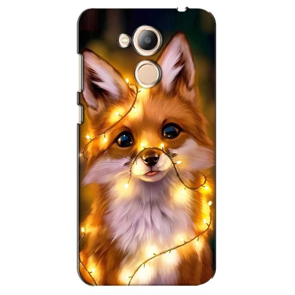 Чехлы с картинкой Лисички для Huawei Honor 6c Pro (VPrint) – Лисичка в гирляндах