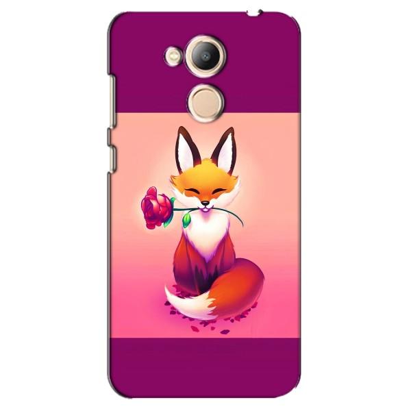 Чехлы с картинкой Лисички для Huawei Honor 6c Pro (VPrint) – Лисичка с розочкой