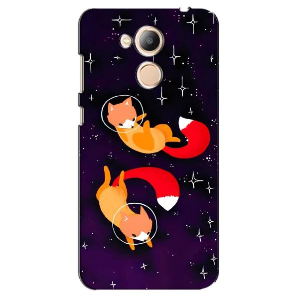 Чехлы с картинкой Лисички для Huawei Honor 6c Pro (VPrint) – Лисички космонавты