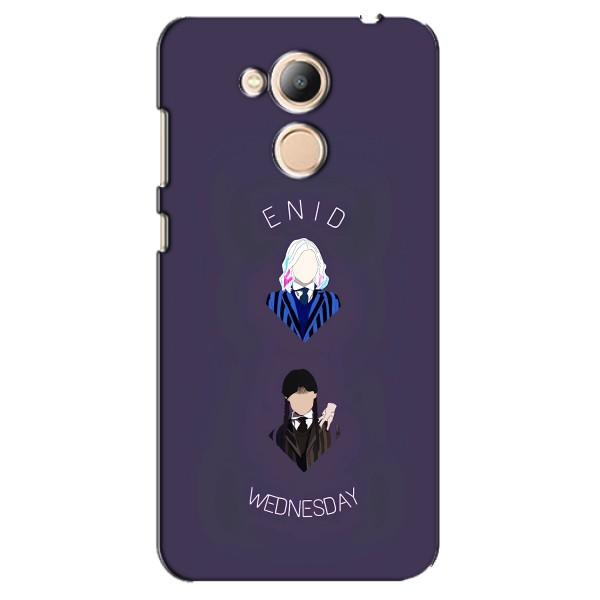 Чехлы Венсдей на Huawei Honor 6c Pro Уэнсдей (AlphaPrint) – Уэнздей и подруга