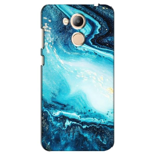 Мраморный чехол на Huawei Honor 6c Pro (VPrint) – Голубой мрамор