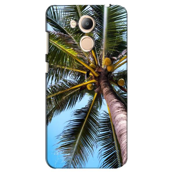 Силиконовый чехол с КАРТИНКАМИ лето для Huawei Honor 6c Pro (AlphaPrint) – Пальма