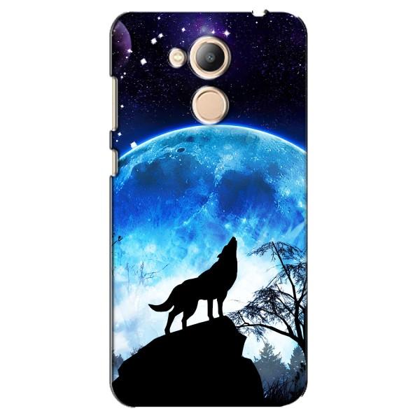 Защитные чехлы для Хонор 6С Про (AlphaPrint) (ХИТ продаж) ВОЛК – Волк на луну