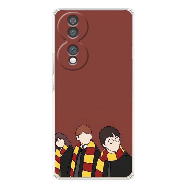 Чехлы с Гарри Поттером для Huawei Honor 70 (AlphaPrint) – Гарри с друзьями