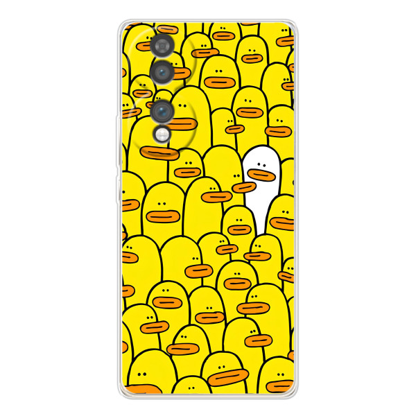 Чехол с принтом для Хайер Хоннор 70 - (Прикольные) (AlphaPrint) – Белая уточка