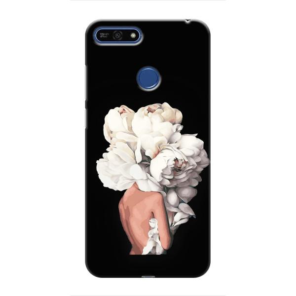 Чехлы (ART) Цветы на Huawei Honor 7A Pro (VPrint) – Білі квіти