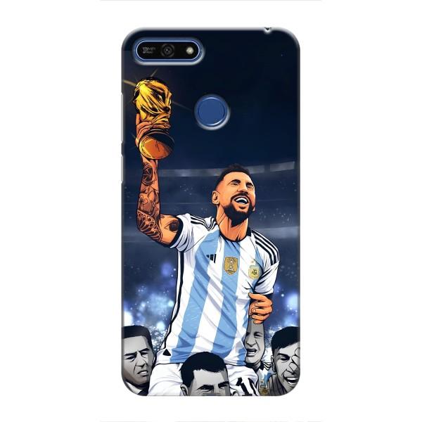 Чохли для Huawei Honor 7A Pro (Leo чемпіон) (AlphaPrint) – Мессі з кубком
