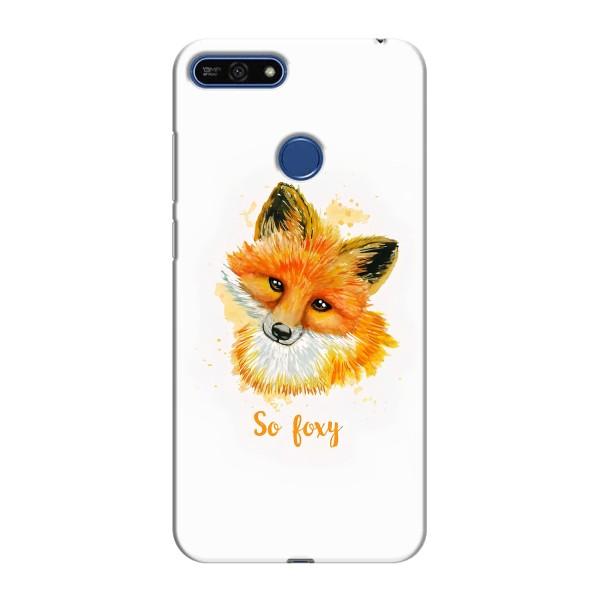 Чехлы с картинкой Лисички для Huawei Honor 7A Pro (VPrint) – Девочка Лиса