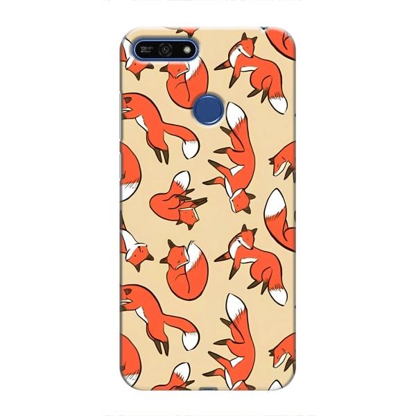 Чехлы с картинкой Лисички для Huawei Honor 7A Pro (VPrint) – Лисички