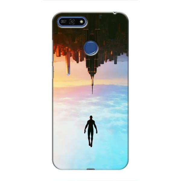 Чохол з людиною павуком для Huawei Honor 7A Pro - (AlphaPrint) – Людина павук