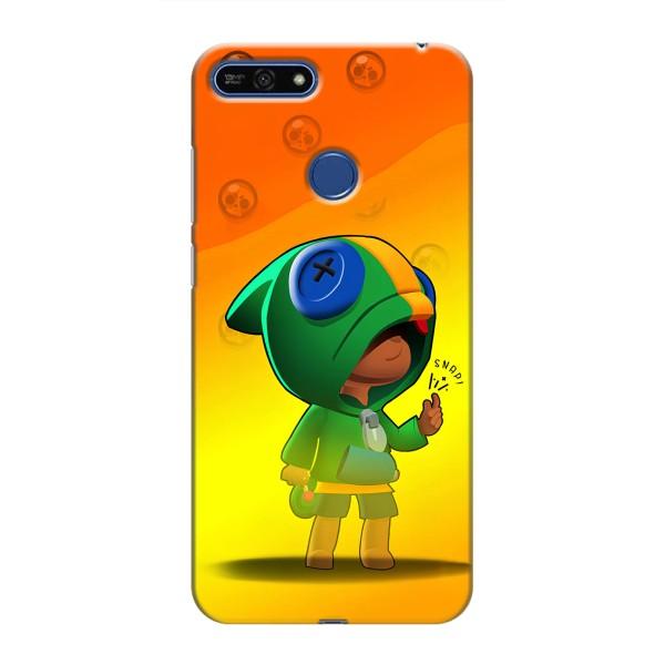 Чехол для Huawei Honor 7A Pro Бравл Старс (VPrint) – Хлопчик Леон