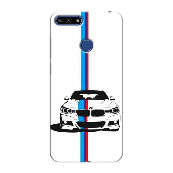 Чехол для Хуавей Хонор 7А Про - с принтом БМВ (AlphaPrint) – Машина БМВ