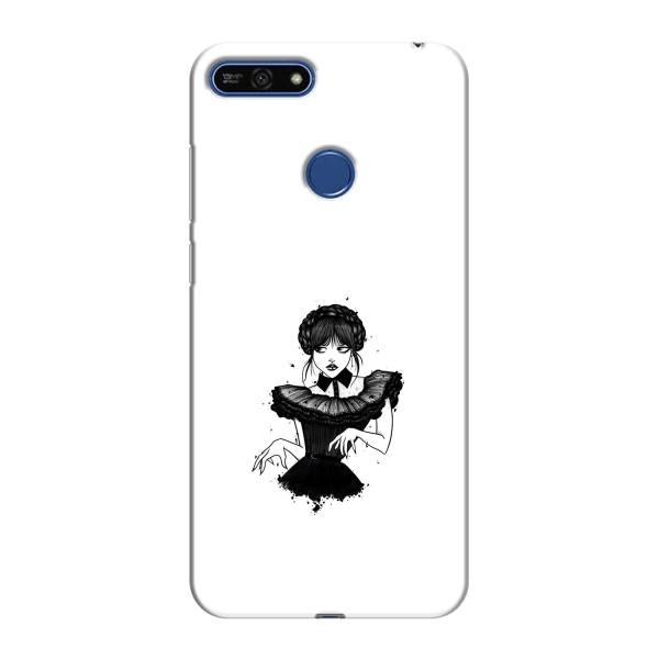 Чехлы Венсдей на Huawei Honor 7A Pro Уэнсдей (AlphaPrint) – танец Уэнздей