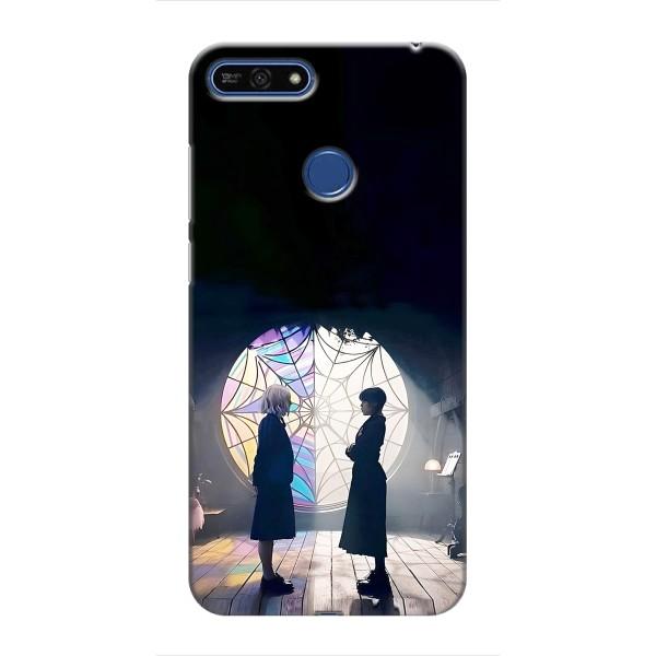 Чехлы Венсдей на Huawei Honor 7A Pro Уэнсдей (AlphaPrint) – Уэнздей и Инид