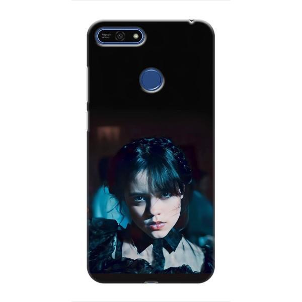Чехлы Венсдей на Huawei Honor 7A Pro Уэнсдей (AlphaPrint) – взгляд Уэнздей