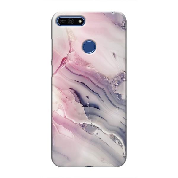 Мраморный чехол на Huawei Honor 7A Pro (VPrint) – Пурпурный Мрамор
