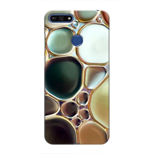 Мраморный чехол на Huawei Honor 7A Pro (VPrint) – Радужный Мрамор