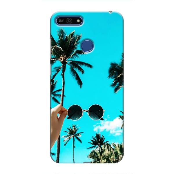 Силиконовый чехол с КАРТИНКАМИ лето для Huawei Honor 7A Pro (AlphaPrint) – Взгляд лето