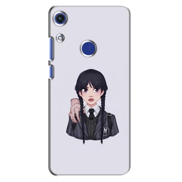 Чехлы Венсдей на Huawei Honor 8A Уэнсдей (AlphaPrint) – Уэнздей и Вещь