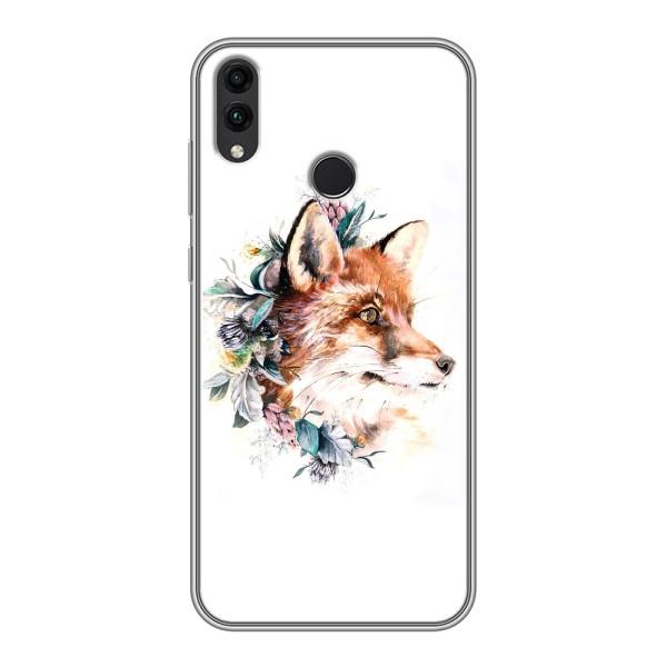 Чохли з картинкою Лисичка для Huawei Honor 8X (VPrint) – Лиса в квітах