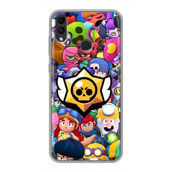Чехол для Huawei Honor 8X Бравл Старс (VPrint) – Лого Brawl Stars