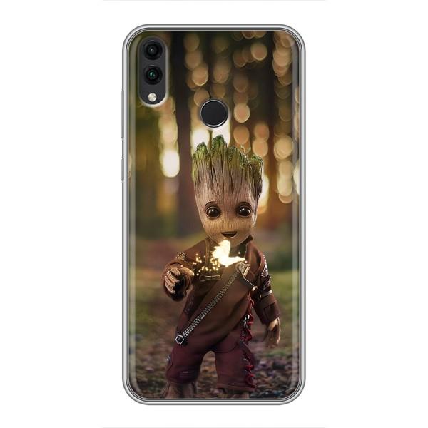 Чехол МАРВЕЛ для Хуавэй Хонор 8Х (AlphaPrint) – I am Groot