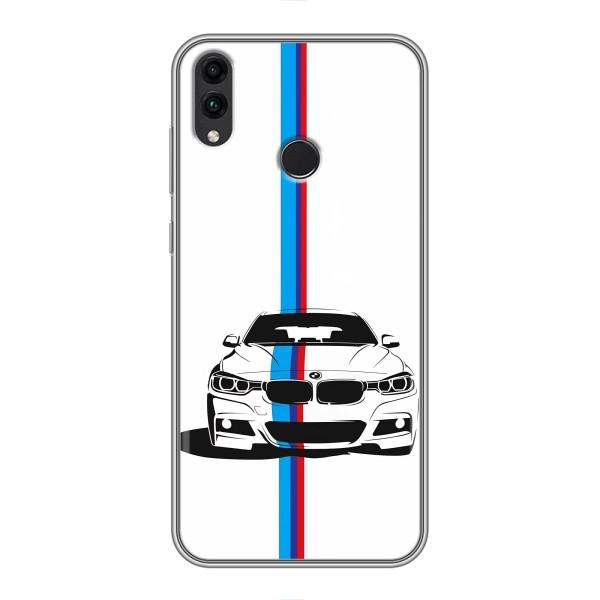 Чехол для Хуавэй Хонор 8Х - с принтом БМВ (AlphaPrint) – Машина БМВ