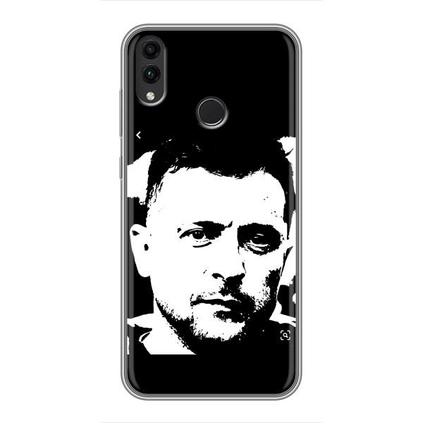 Чехол для Huawei Honor 8X (AlphaPrint - с принтом Зеленского) – Зеленский АРТ