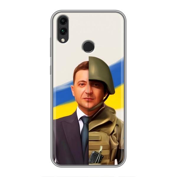 Чехол для Huawei Honor 8X (AlphaPrint - с принтом Зеленского) – Зеленский солдат