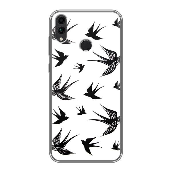 Чехол с птицами на Huawei Honor 8X (VPrint) – Ласточки