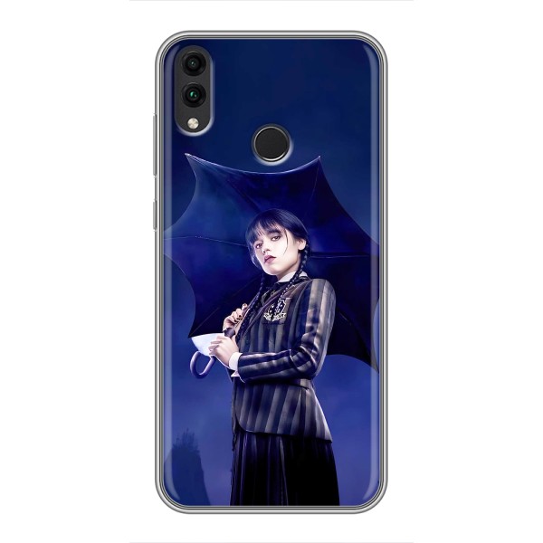 Чохли Венсдей на Huawei Honor 8X Уенсдей (AlphaPrint) – Венздей з парасолькою