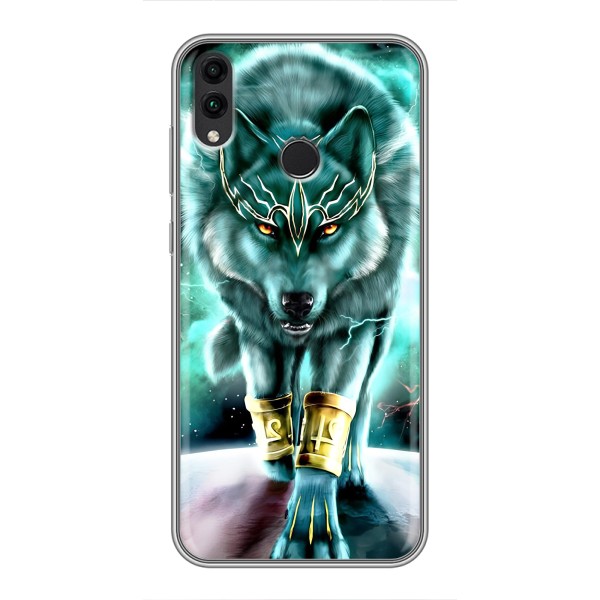 Защитные чехлы для Хуавэй Хонор 8Х (AlphaPrint) (ХИТ продаж) ВОЛК – Яркий волк