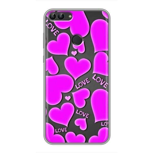 Чехлы для любимой на Хуавей Хонор 9 Лайт (VPrint) – Pink hearts