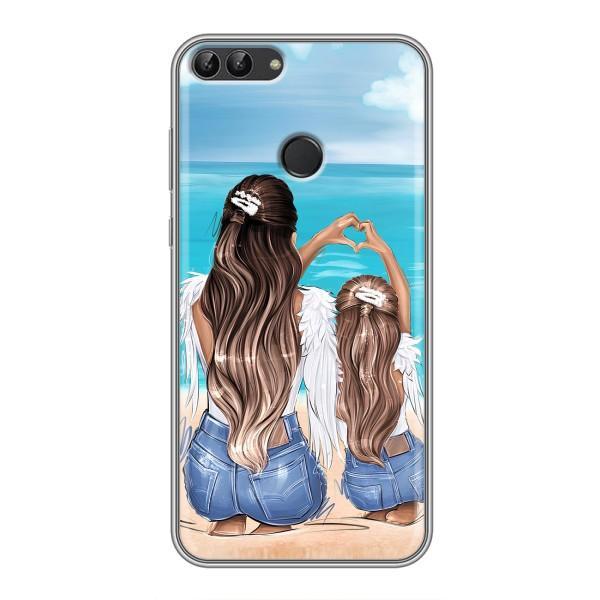 Чехол с печатью для Huawei Honor 9 Lite - (Мама с ребенком) (AlphaPrint) – Мама с доченькой