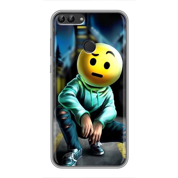 Чехол для Хуавей Хонор 9 Лайт - (AlphaPrint) с печатью (ТОП продаж) – Парень смайл