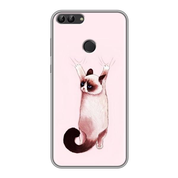 Чехол на Хуавей Хонор 9 Лайт с Котами (VPrint) – Котик падает