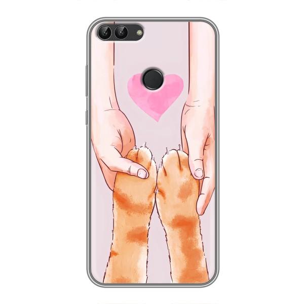 Чехол на Хуавей Хонор 9 Лайт с Котами (VPrint) – Любовь к котикам