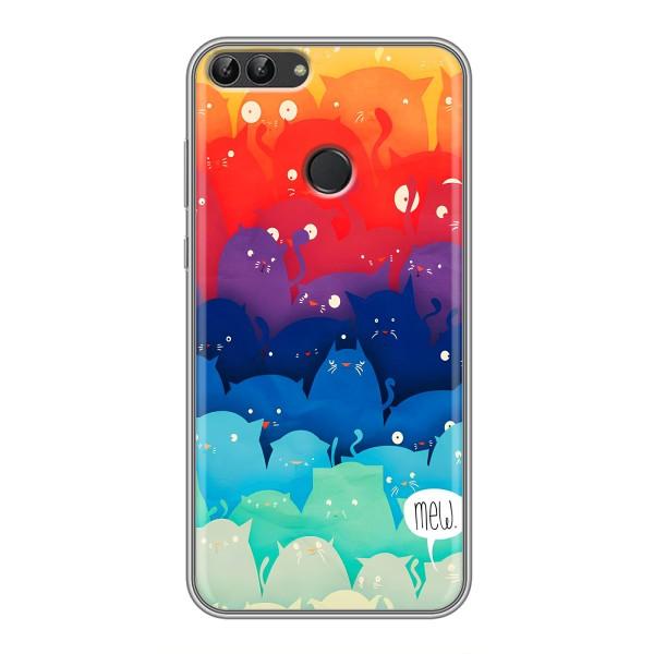 Чехол на Хуавей Хонор 9 Лайт с Котами (VPrint) – Mew