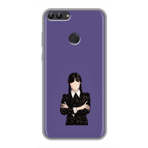 Чохли Венсдей на Huawei Honor 9 Lite Уенсдей (AlphaPrint) – Венздей у чорному