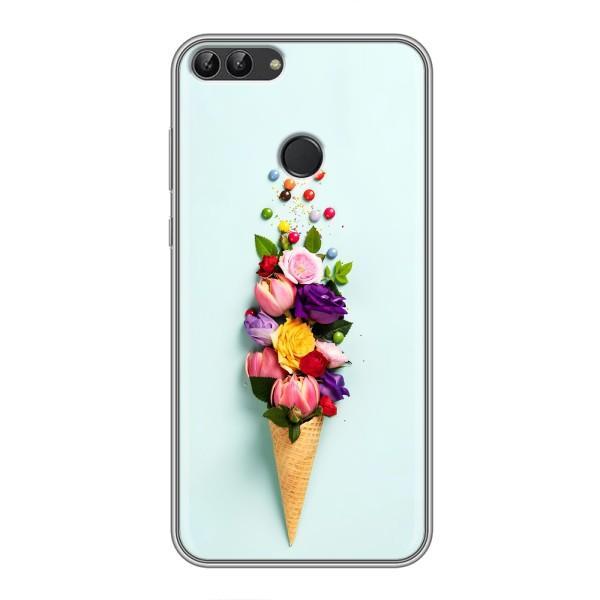 Чохли з тематикою "КВІТИ" на Huawei Honor 9 Lite – Квітка-морозиво