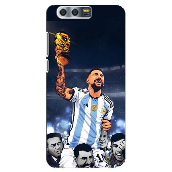 Чехлы для Huawei Honor 9, Glory 9, STF (Leo чемпион) (AlphaPrint) – Месси с кубком