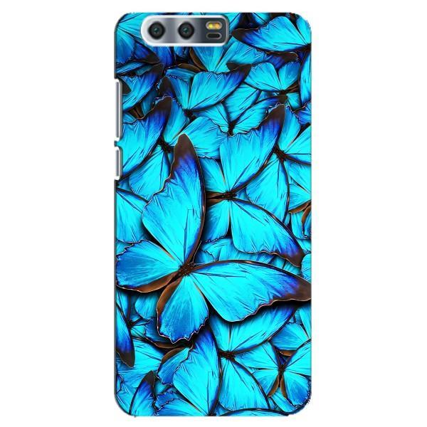 Чохол з принтом для . Хуавей . Онор 9, . Ґлорі 9, . СТФ - (Прикольні) (AlphaPrint) – Сині метелики