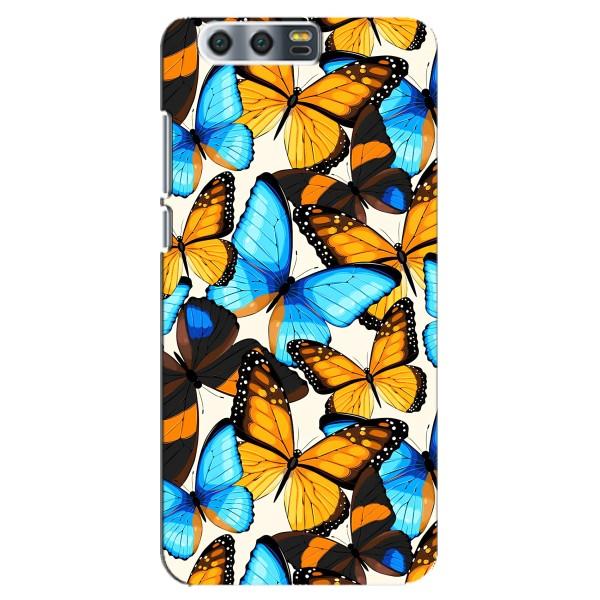 Чохол з принтом для . Хуавей . Онор 9, . Ґлорі 9, . СТФ - (Прикольні) (AlphaPrint) – Яскраві метелики
