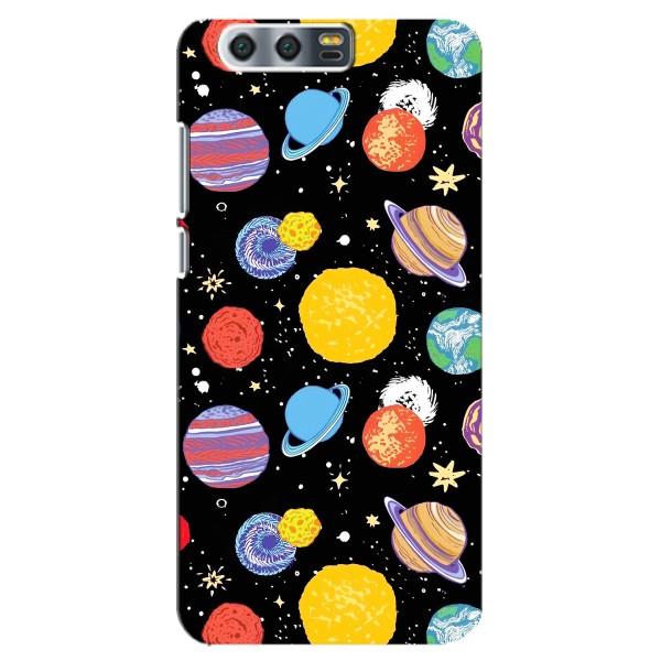 Космические Чехлы для  Хуавей Хонор 9, Глори 9, СТВ (VPrint) – Рисованные планеты