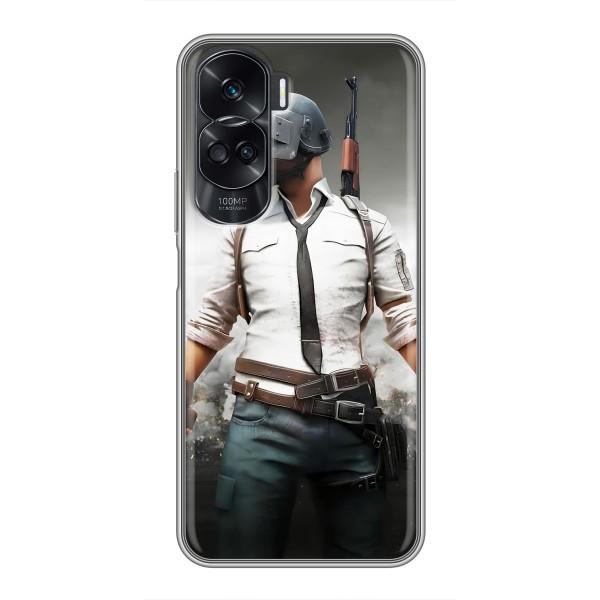 Силиконовый чехол с картинкой "Герой Pubg" на Huawei Honor 90 Lite – Пабг