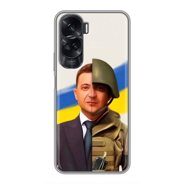 Чехол для Huawei Honor 90 Lite (AlphaPrint - с принтом Зеленского)