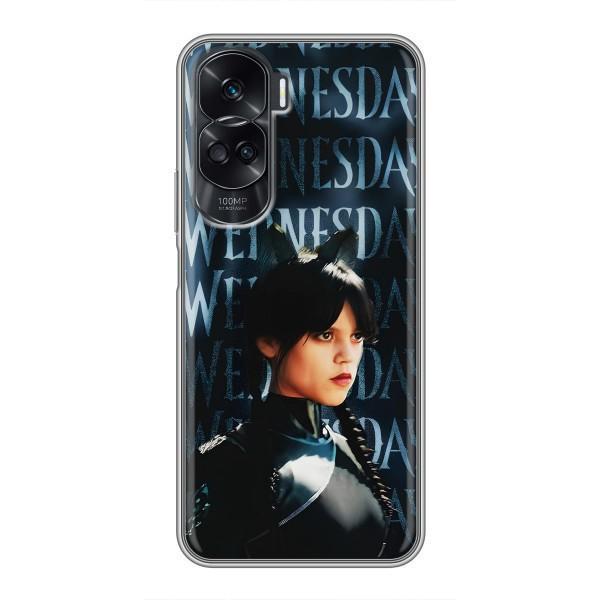 Чохли Венсдей на Huawei Honor 90 Lite Уенсдей (AlphaPrint) – Венздей кішка