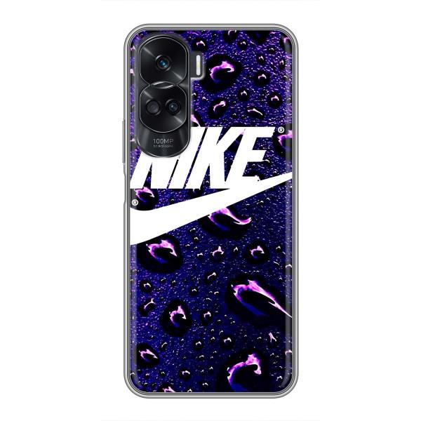 Чохол з логтипом Найк на Huawei Honor 90 Lite – Найк на фіолетовому