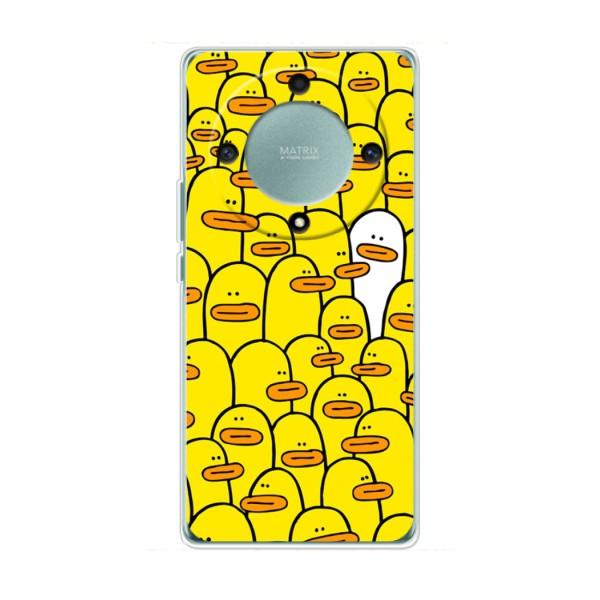 Чехол с принтом для Хуавей Хонор Меджик 5 Лайт 5G - (Прикольные) (AlphaPrint) – Белая уточка